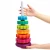 Tęczowa Wieża Rainbow Tower 40 cm – Edukacyjna Piramida Sensoryczna Montessori