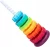 Tęczowa Wieża Rainbow Tower 40 cm – Edukacyjna Piramida Sensoryczna Montessori