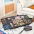 Drewniany Stolik do Puzzli 2w1 z Matą Filcową i 6 Szufladami Organizera 77x54 cm