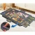 Drewniany Stolik do Puzzli 2w1 z Matą Filcową i 6 Szufladami Organizera 77x54 cm