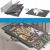 Drewniany Stolik do Puzzli 2w1 z Matą Filcową i 6 Szufladami Organizera 77x54 cm