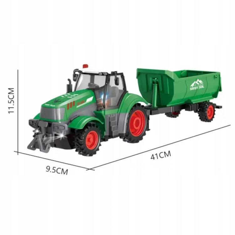 Zdalnie Sterowany Traktor z Przyczepą 9877-14 – Twoja Własna Farma