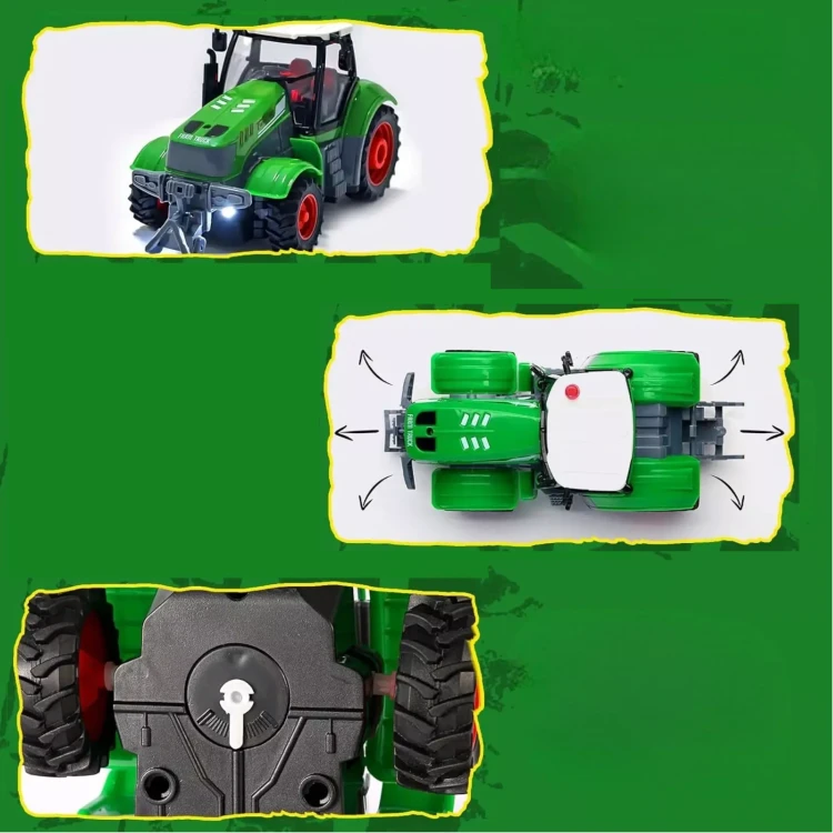 Zdalnie Sterowany Traktor z Przyczepą 9877-14 – Twoja Własna Farma