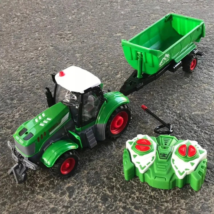 Zdalnie Sterowany Traktor z Przyczepą 9877-14 – Twoja Własna Farma