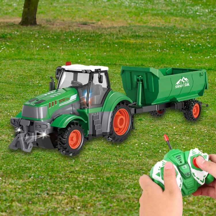 Zdalnie Sterowany Traktor z Przyczepą 9877-14 – Twoja Własna Farma