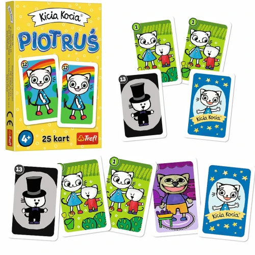5 x Karty Piotruś Kicia Kocia +4 Trefl 08512
