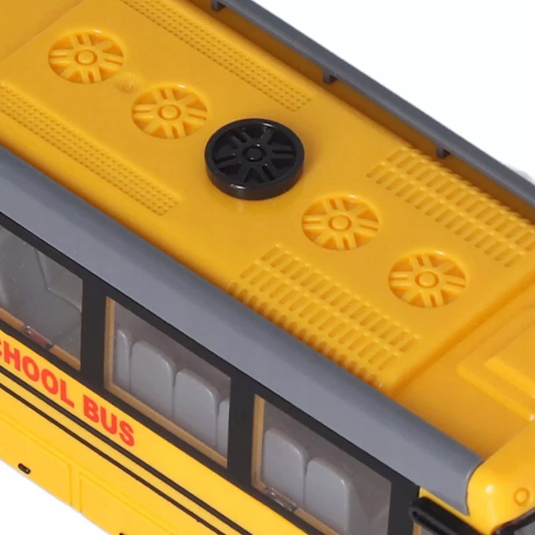 Szkolny Autobus Zdalnie Sterowany (Skala 1:32) – Żółty Bus z Pilotem i Światłami LED