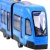Duży Interaktywny Tramwaj Miejski – Niebieski Pojazd z Napędem, Światłem i Dźwiękiem