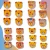 Drewniana Układanka Ubieranka „Rodzinka Misiów” – Sorter Emocji w Skrzynce (74 elementy)
