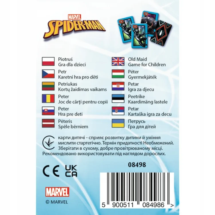 Gra Karciana Piotruś i Pamięć Spiderman – Edukacyjny Zestaw 5w1 od Trefl