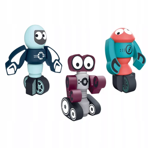 Magnetyczne Klocki Kosmiczne Roboty DIY – Kreatywny Zestaw Konstrukcyjny (21 Elementów)