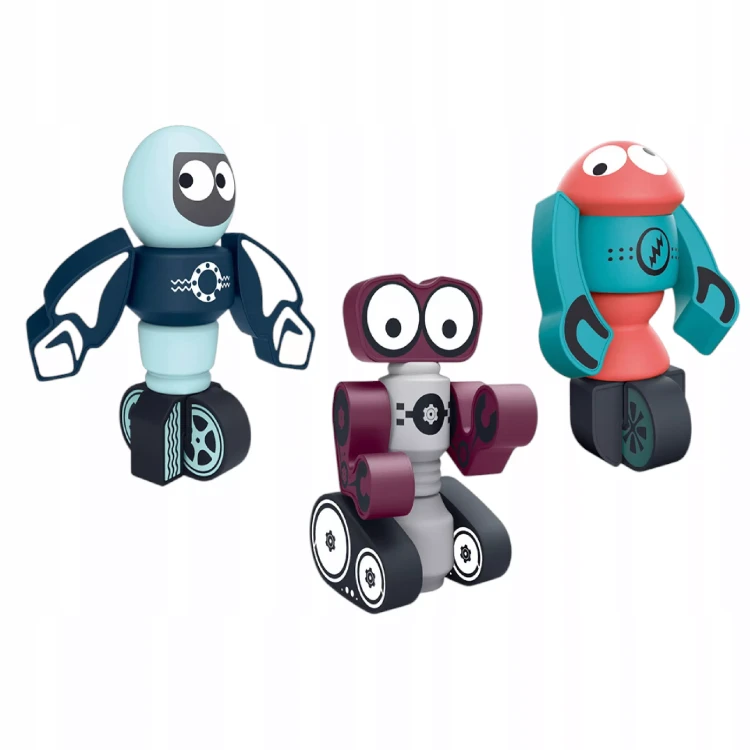 Magnetyczne Klocki Kosmiczne Roboty DIY – Kreatywny Zestaw Konstrukcyjny (21 Elementów)