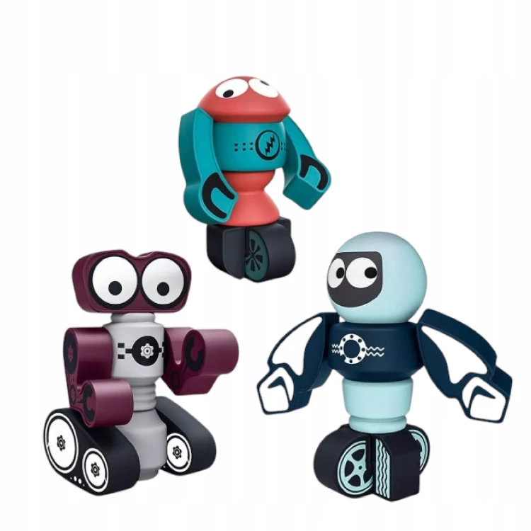 Magnetyczne Klocki Kosmiczne Roboty DIY – Kreatywny Zestaw Konstrukcyjny (21 Elementów)