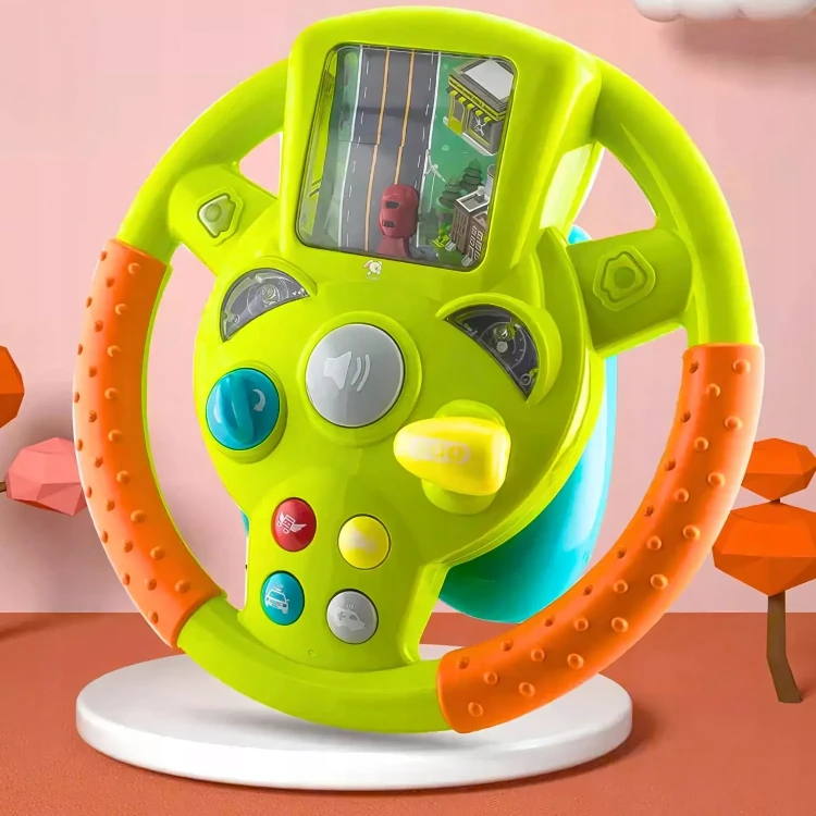 Interaktywna Zabawkowa Kierownica – Edukacyjny Symulator Jazdy 360° z Mapą i Dźwiękami