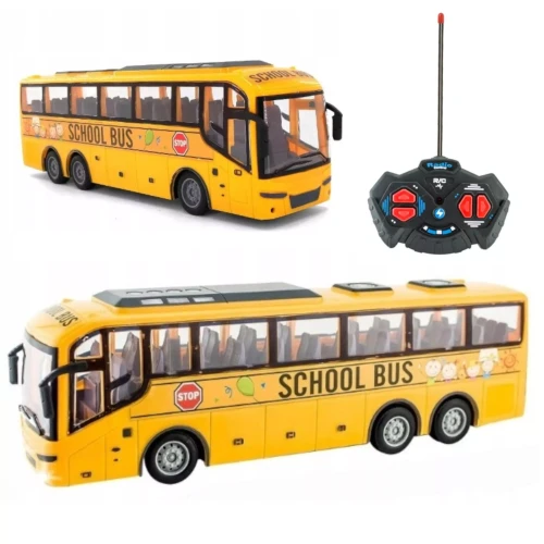 Zdalnie Sterowany Autobus Szkolny RC – Interaktywny Pojazd Edukacyjny w Skali 1:30