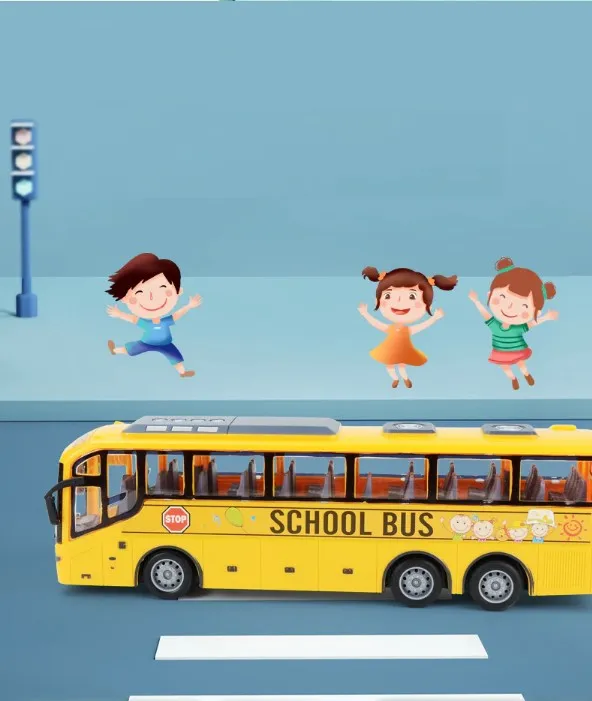 Zdalnie Sterowany Autobus Szkolny RC – Interaktywny Pojazd Edukacyjny w Skali 1:30