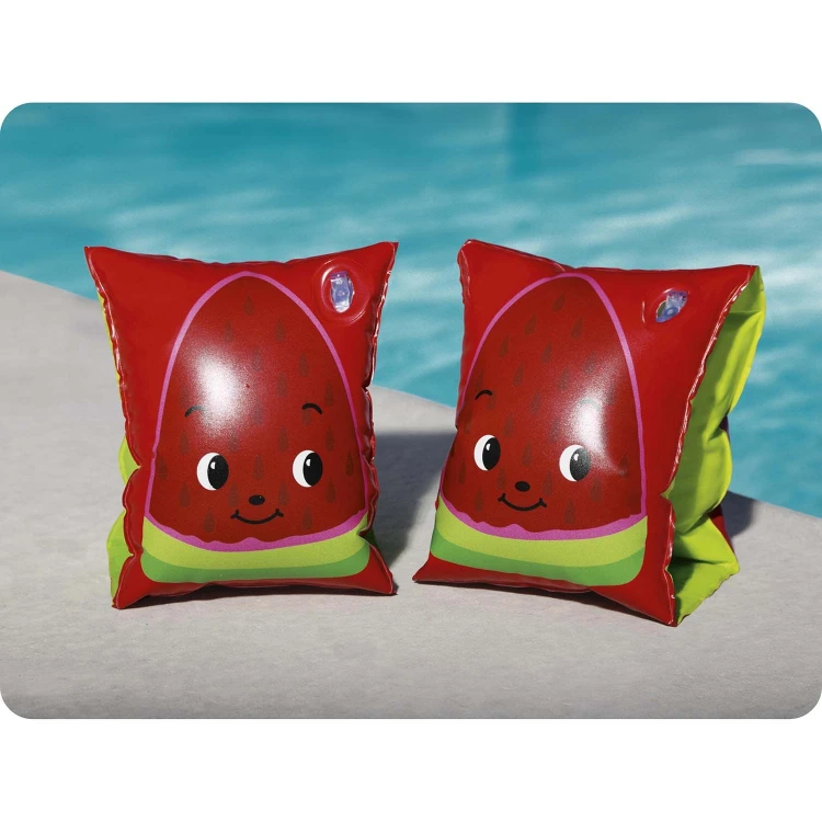 Dmuchane Rękawki do Pływania Bestway Truskawka – Motylki do Nauki Pływania 23 x 15 cm