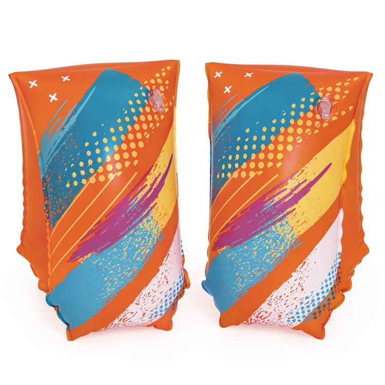 Dmuchane Rękawki do Pływania Bestway ToughLite™ L/XL – Pomarańczowe Motylki (30 x 15 cm)