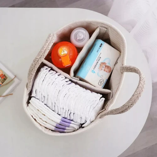 Stylowy Organizer na Pieluszki i Torba dla Mamy – Elegancja, Pojemność i Porządek w Jednym - beżowy