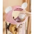 Pionowy Organizer Tubowy na Pluszaki i Maskotki – Różowy Cylinder (112 cm) - różowy