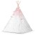 Indiański Namiot Tipi dla Dzieci Nukido – Bawełniany Wigwam z Matą i Akcesoriami 120 x 120 x 165 cm - różowy