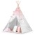 Indiański Namiot Tipi dla Dzieci Nukido – Bawełniany Wigwam z Matą i Akcesoriami 120 x 120 x 165 cm - różowy