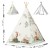 Indiański Namiot Tipi dla Dzieci Nukido – Designerski Wigwam ze Stabilizatorem 114 × 114 × 165 cm - beżowy
