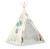 Indiański Namiot Tipi dla Dzieci Nukido – Designerski Wigwam ze Stabilizatorem 114 × 114 × 165 cm - beżowy