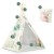Indiański Namiot Tipi dla Dzieci Nukido – Designerski Wigwam ze Stabilizatorem 114 × 114 × 165 cm - beżowy