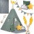 Indiański Namiot Tipi dla Dzieci Nukido – Forteca Małego Marzyciela z Wielofunkcyjną Matą i Akcesoriami 116 x 116 x 165 cm - zielony