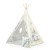 Indiański Namiot Tipi dla Dzieci Nukido – Designerski Wigwam ze Wszytą Podłogą i Poduszką z Dinozaurem 114 × 114 × 165 cm - dinozaury
