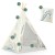 Indiański Namiot Tipi dla Dzieci Nukido – Designerski Wigwam ze Wszytą Podłogą i Poduszką z Dinozaurem 114 × 114 × 165 cm - dinozaury