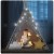 Indiański Namiot Tipi dla Dzieci Nukido – Bawełniany Wigwam z Wszytą Podłogą i Akcesoriami 120 x 120 x 165 cm- szary w gwiazdki