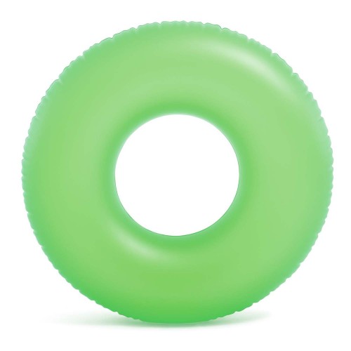 Dmuchane Koło do Pływania Neon 91 cm Intex – Neonowe Kółko Plażowe -  zielone