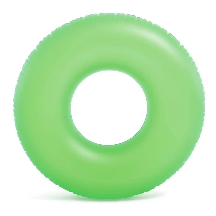 Dmuchane Koło do Pływania Neon 91 cm Intex – Neonowe Kółko Plażowe -  zielone