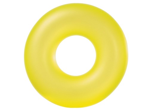 Dmuchane Koło do Pływania Neon 91 cm Intex – Neonowe Kółko Plażowe - żółte