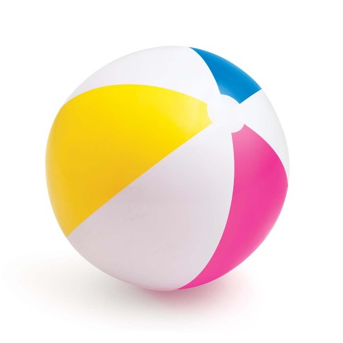 Duża Kolorowa Piłka Wodna w kolorowe pasy  61 cm Intex