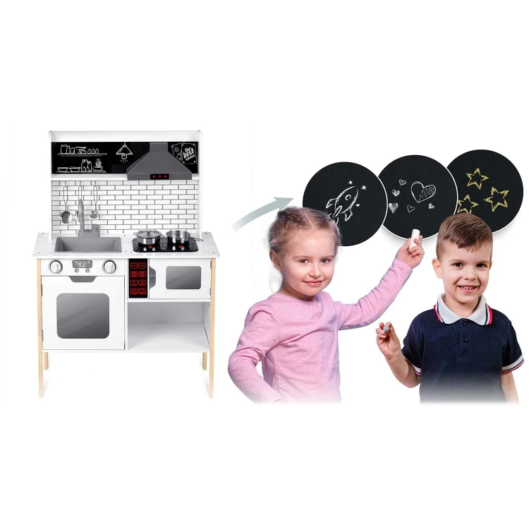 Interaktywna Drewniana Kuchnia dla Dzieci Ricokids