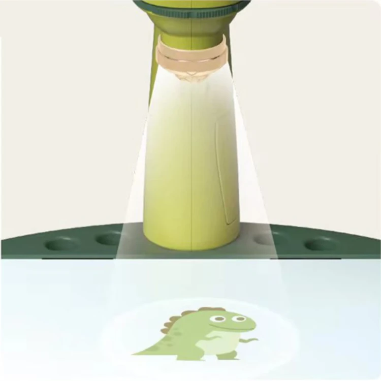 Edukacyjny Projektor LED do Rysowania Dinozaur T-Rex – Stolik i Gry Planszowe 3w1