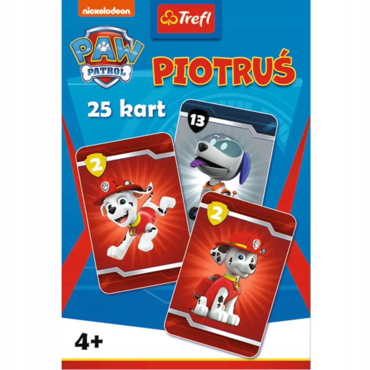 Gra Karciana Piotruś i Pasujące Pary – Psi Patrol Trefl (Zestaw 5 zestawów)