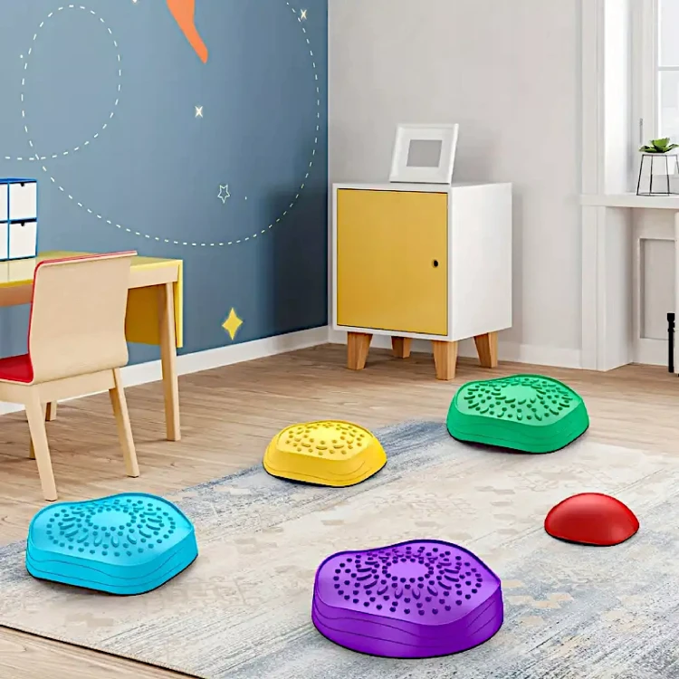 Kamienie Sensoryczne Ścieżka Równowagi i Zdrowia – Zestaw 5 Sztuk Luxma