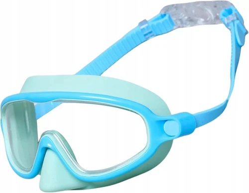 Dziecięce Okulary do Pływania z Ochroną Nosa i Powłoką Anti-Fog – Luxma Blue