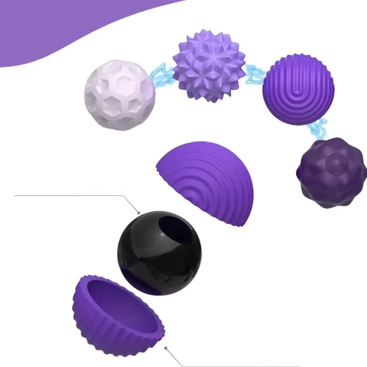 Magnetyczne Kulki Sensoryczne Antystresowe z Etui – Zestaw 4 Sztuk Luxma