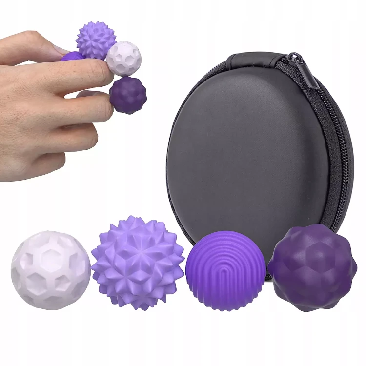 Magnetyczne Kulki Sensoryczne Antystresowe z Etui – Zestaw 4 Sztuk Luxma