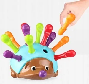 Sorter Układanka Jeż Montessori do nauki liczenia i poznawania kolorów
