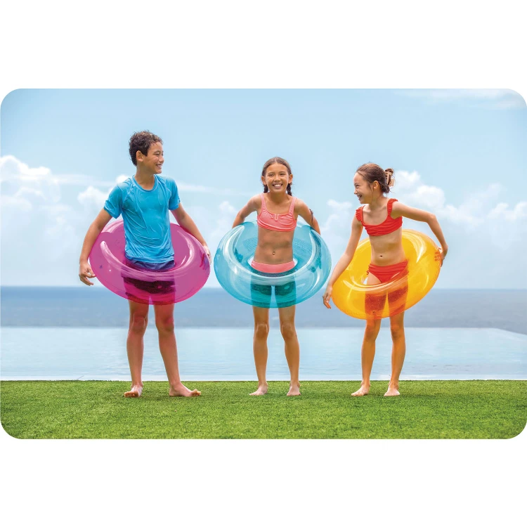 Koło do pływania pomarańczowe 76 cm INTEX