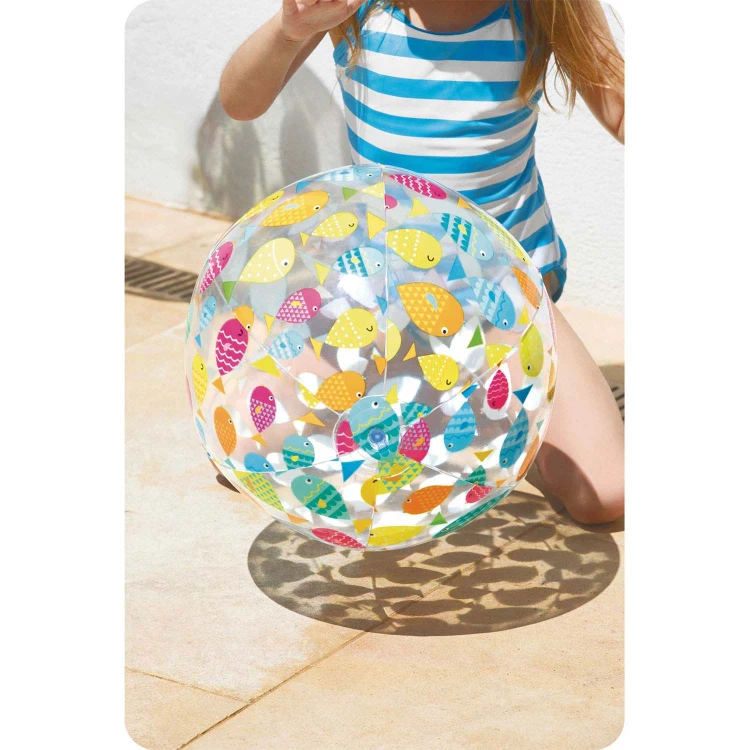 Dmuchana piłka plażowa wesołe rybki 51 cm INTEX