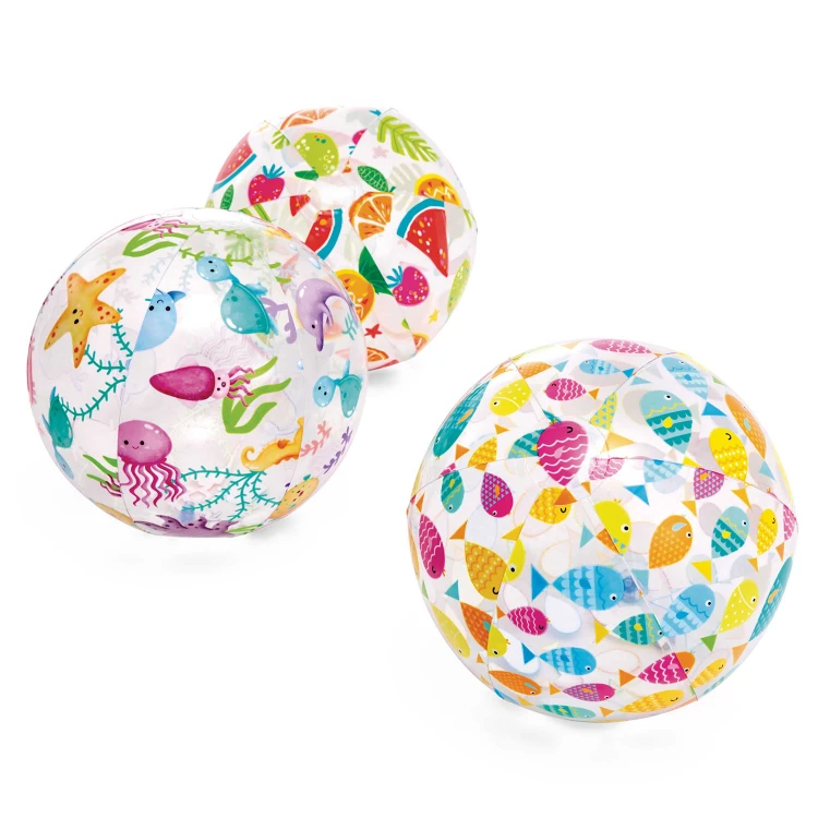Dmuchana piłka plażowa wesołe rybki 51 cm INTEX