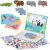 Układanka magnetyczna Montessori zwierzęta puzzle edukacyjne 47 magnty wiek 3+