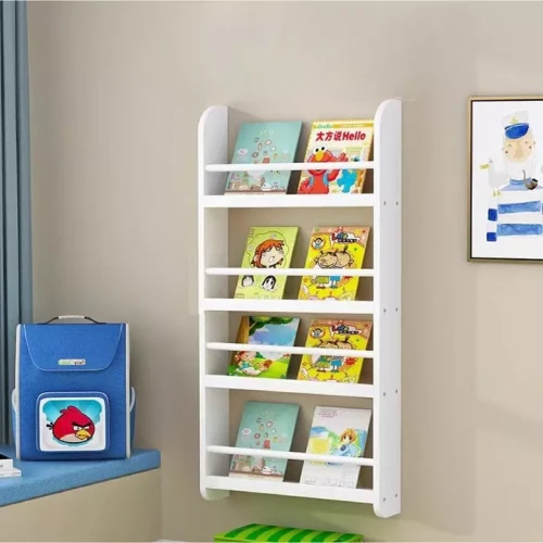 Drewniana biblioteczka  Montessori regał na książki zabawki dla dzieci